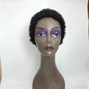Doppio annegamento In magazzino 100 per cento autentici capelli umani nessuno pizzo capelli umani parrucche per donne di colore - Product Image 2