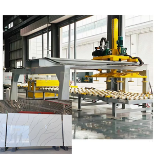 Machine de vibration haute pression sous vide Ligne de production de dalles de pierre de quartz synthétique Machine de calibrage et de polissage à vendre - Product Image 2