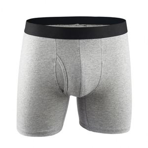Conjunto de Ropa Interior Masculina de Algodón, Holgada, de Color Sólido, Transpirable y Cómoda, de Longitud Extendida - Product Image 2
