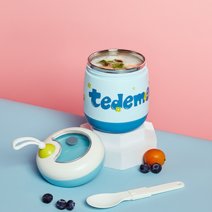 Portable 450ml Stainless Steel Heatable Leak Proof <b>Breakfast</b> Soup Cup 304 Vacuum Insulated Yogurt/Milk/Porridge Cold Hot Newborn - Product Image 1