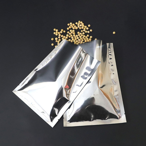 Three Sides sealed 3 Layers Laminated Aluminized Vacuum Food Packaging Silver Foil Mylar Plastic Pouch Bags - Product Image 1