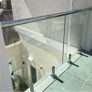 Ace Ss-<span class=keywords><strong>barandilla</strong></span> de vidrio para balcón, accesorio montado en el lateral interior, barato, con Canal en U, sin marco, de acero inoxidable templado - Product Image 4