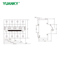 Interruptor Automático Miniatura MCB DCS7-125A, 40A, Capacidad de Ruptura de 10kA, Estándar IEC