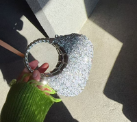 Nuevo Bolso de Mano de Acrílico con Diamantes para Niñas, Mini Bolso de Lujo con Pedrería para Guardar Objetos