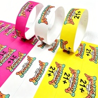 Bracelets jetables personnalisés en Tyvek imperméable pour événements, avec impression de billets et logo sur mesure