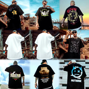 เสื้อยืดแขนสั้นพิมพ์ลายทรงหลวมโอเวอร์ไซส์แฟชั่นใหม่ปี 2026 สำหรับผู้ชาย สไตล์ลำลองฤดูร้อน เหมาะสำหรับตลาดยุโรปและอเมริกา - Product Image 6