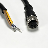 Câble de connecteur M12 à 2 broches, étanche, cordon d'alimentation CC pour capteurs à 2 fils, appareils basse tension, longueur personnalisée