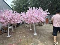 Arbre artificiel de cerisier en fleurs dense, centre de table en plastique, mini arbre de Sakura écologique pour mariage et Noël