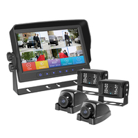 Monitor de cámara de 7 pulgadas para coche, Monitor de vídeo de advertencia de 4 canales para camión, Rv, autobús, barco, novedad