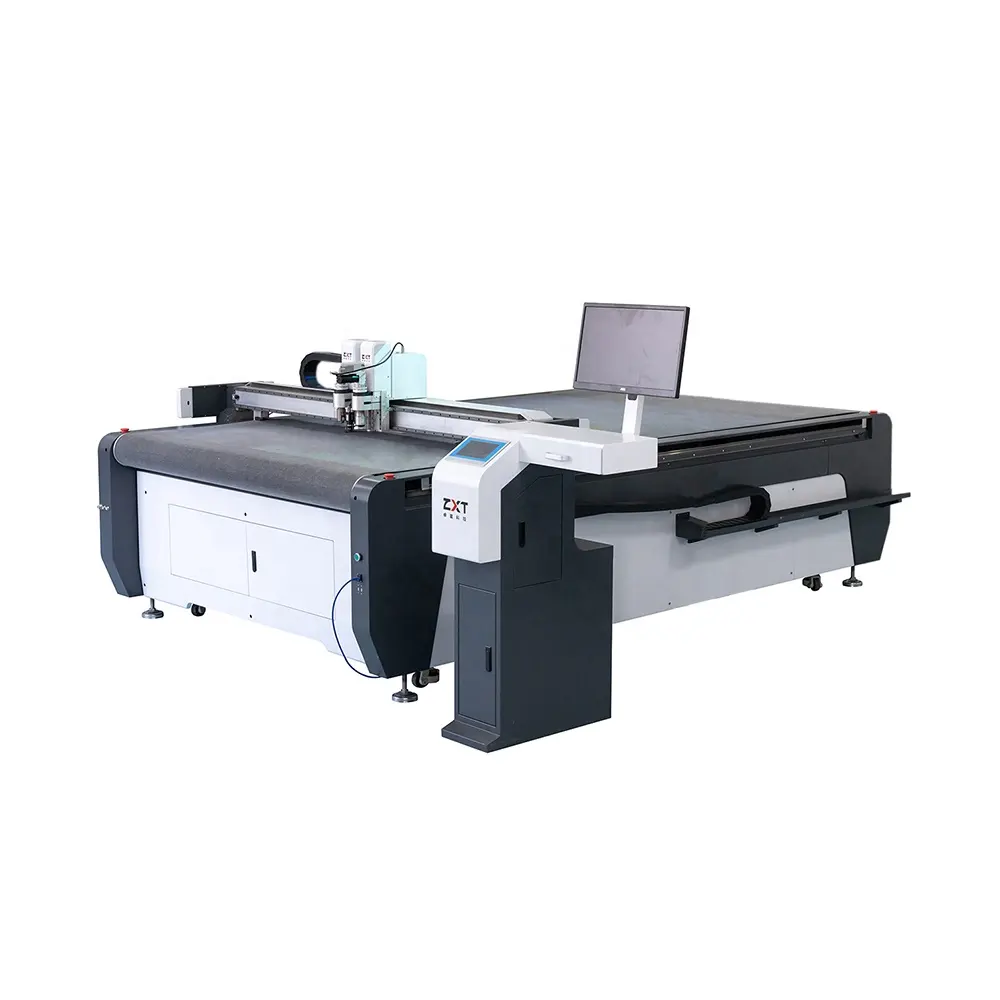 CNC מכונת חיתוך שיפון בדי קטיפה חיתוך מכונת PE ואקום סרט עבור בד אוטומטי מכונת חיתוך