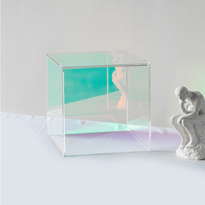 Caja acrílica de color fantasma, decoración de montaje de escritorio, caja de exhibición publicitaria para transportar objetos - Product Image 3