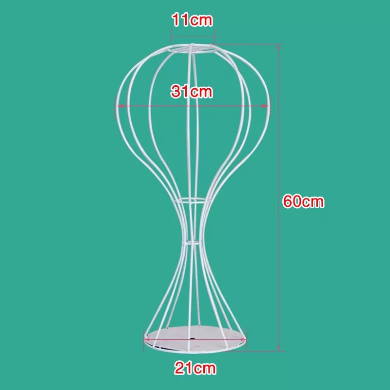 Wrought Iron Arrangement Flower Stand Decoration Ornaments Wire Wedding Metal Gold Color Column Vase Stand Decoration