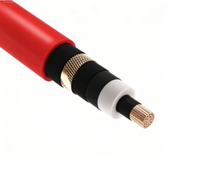 Câble industriel moyenne tension Zhongkai N2XS2Y 8.7/15(17.5)kV, conducteur en cuivre 120mm, gaine XLPE HDPE, distribution d'énergie