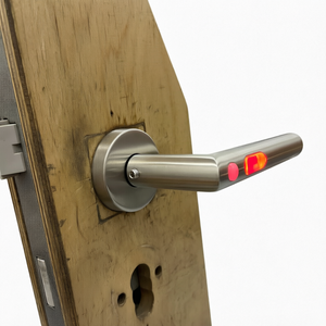Cerradura de Puerta Silenciosa Moderna de Acero Inoxidable Negro con Manija Ambidiestra para Puertas de Dormitorio de Apartamentos - Fácil Instalación - Product Image 1