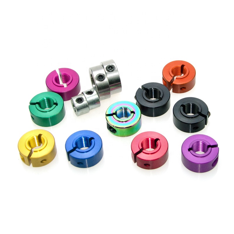 Станок с ЧПУ, алюминиевый вал, блокировочный воротник, Твердый комплект, винтовой воротник вала, цельный воротник вала