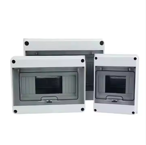 Boîtier de jonction électrique extérieur étanche IP65 en ABS, série HT, 8 voies, gris, pour montage sur panneau, YUHE HT-8way - Product Image 1