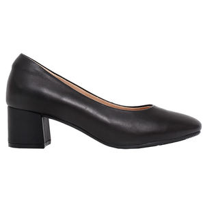 Escarpins confortables en peau de mouton à talon bas - Product Image 3