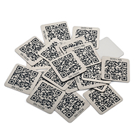 Placa de Identificación con Código QR de Metal, Etiqueta con Logotipo Personalizable, Número de Serie, Código QR Impermeable, Placa de Aluminio con Código QR para Restaurante