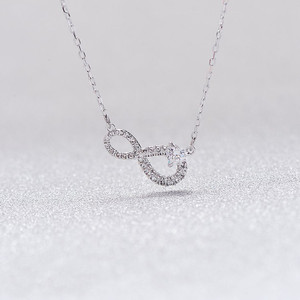 Collar Romántico Atemporal con Símbolo de Infinito y Amor Eterno, con Circonitas Engastadas a Mano, para Mujer, Ideal para Aniversarios y Uso Diario - Product Image 2