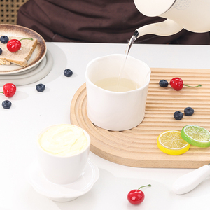 Pot à beurre en céramique Tasse à beurre en céramique Réservoir d'huile jaune Remplissage d'eau scellé avec couvercle Fromage Scellé Creative Hotel Butter Box - Product Image 4