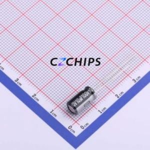 Condensador Electrolítico de Aluminio de Montaje Pasante ECA2AHG100, D6.3xL11.2mm, 10uF, 20%, 100V, 54mA-120Hz - Product Image 1