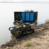 Nouveau robot de dragage sous-marin à conception structurelle flexible adaptable au terrain, dragage haute efficacité, moteur de pompe avec capacité de 200 m/h