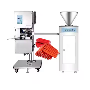 Chaîne de production de saucisses : Mélangeur de farce, fumoir et cuiseur à saucisses, machine à farcir et à remplir, hachoir à viande, machine de transformation - Product Image 3