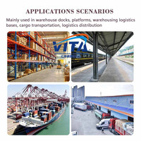 Rampa de Carga Hidráulica Móvil para Contenedores de Almacén de 8 Toneladas y 12 Toneladas, Plataforma Niveladora de 11 Metros