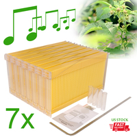 Auto Seep Beehive 7X Frames Super BOX Honey Yellow Comb Frame Outil d'apiculture