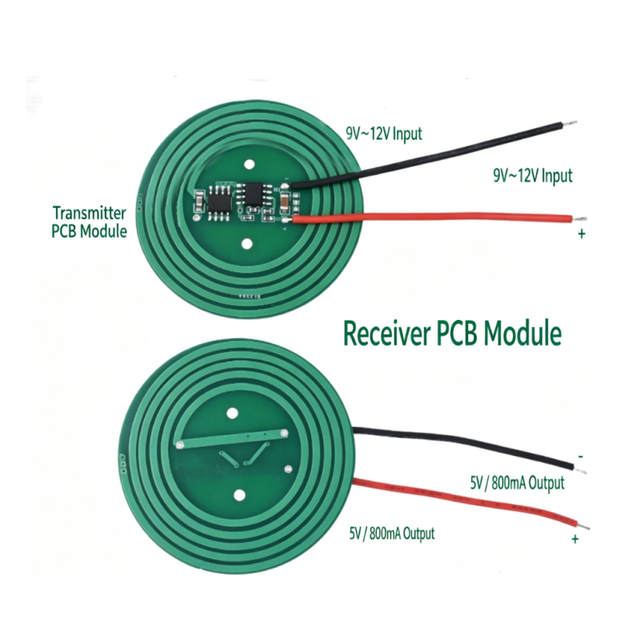 PCB Style 5V800mA Long-distance High Current Wireless Power Supply Wireless Charging Module Power Supply Circuit XKT412-48