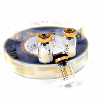 Étiquettes de flacons personnalisées en BOPP transparent avec feuille d'or - Étiquettes autocollantes pour flacons cosmétiques imperméables