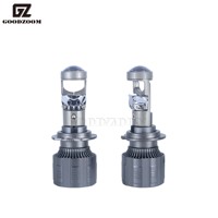 GOODZOOM lampu depan mobil, HB3 HB4 9005 9006 Luces LED Auto H4 H7 H113 inci lampu depan lensa proyektor 90W
