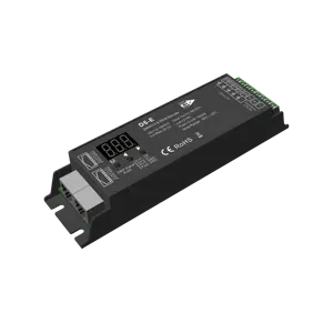 Manufacturer D5-E 5 channel RGB+CCT DMX controller PWM RDM Decoder RGB RGBW DMX512 led dimmer Green terminal RJ45