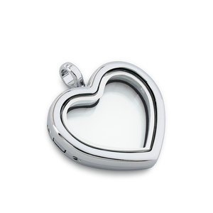 Medallón de memoria viva de cristal con forma de corazón, amuletos flotantes, medallón, COLLAR COLGANTE para mujer, fabricación de joyas SIN Cadena, regalo - Product Image 4