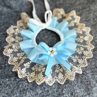 Nouveau Bavoir en Dentelle Douce à Col Rond pour Animaux, Serviette Anti-Salive, Foulard Mignon pour Chien, Chat, Teddy, Bichon, Pomeranian, Petit Chiot, Accessoires pour Animaux