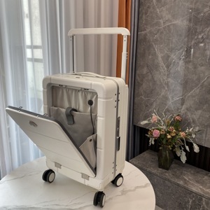 Set di <span class=keywords><strong>Valigie</strong></span> Alla Moda 20/24/28 Pollici, 3 Pezzi <span class=keywords><strong>Dimensioni</strong></span> Standard Internazionali, Valigia con Cerniera in PC Modello Trendy - Product Image 2