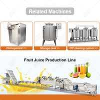 Machine de pasteurisation HTST pour produits laitiers UHT à petite échelle MY, ligne complète de stérilisation tube dans tube