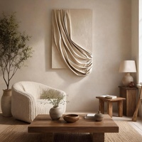 Peinture Murale Abstraite Moderne Personnalisée en 3D, Toile d'Art Texturée Faite à la Main pour Décoration Intérieure, Vente en Gros pour Projets Hôteliers, Salon