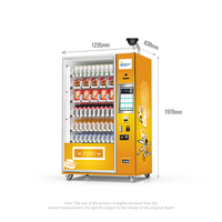 Zhi Gou Tech Grote Outdoor Food & Drank Intelligente Combinatie Automaat Met Sdk Cloud-Gebaseerd Management Touchscreen