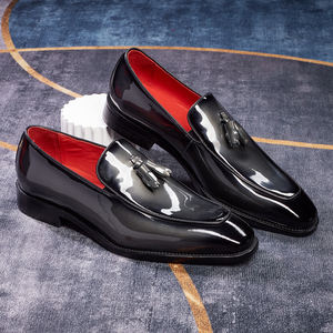 Heren handgemaakte lederen loafers van hoge kwaliteit - Glanzende instappers voor formele gelegenheden - Product Image 1