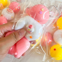 Jouet anti-stress à presser en TPE, triple boule fluide en forme d'ours, à remontée lente, unisexe et durable – Nouveauté très populaire