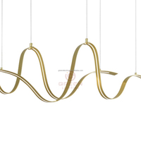Lustre décoratif moderne minimaliste nordique en métal LED blanc chaud 220V en forme de pétale pour hall d'hôtel, salon, escalier
