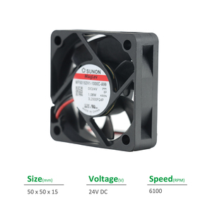 SUNON MF50152V1-1000C-A99 OEM/ODM Electric 50x50x15mm 24VDC 42mA 1.08W 6100RPM 17.0CFM Vapo Bearing Cabinet Axial Cooling Fan - Product Image 2