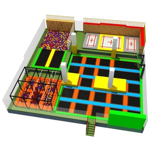Parque de Trampolines Comercial Interior Grande Personalizado con Circuito Ninja y Foso de Espuma para Niños y Adultos - Product Image 1
