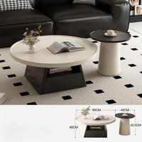 Ensemble de tables basses rondes modernes en verre avec base en bois et structure métallique, meubles de rangement pour salon et hôtel