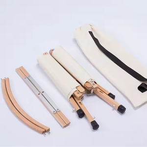 Chaise pliante solide et légère pour jardin extérieur <span class=keywords><strong>ou</strong></span> plage portable avec siège en bois amovible, cadre en métal, logo personnalisable - Product Image 5