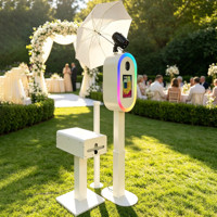 Appareil photo reflex numérique de style mode pour mariage, équipement de studio. Équipé d'un support d'imprimante et d'une valise. Compatible avec iPad Studio.