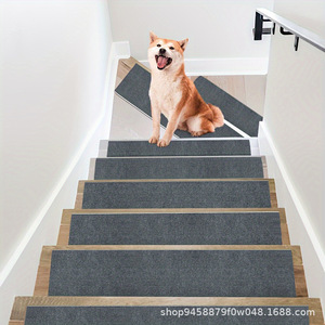 Pet <b>Stair</b> <b>Treads</b> Non Slip PVC <b>Carpet</b> <b>For</b> Wooden <b>Stairs</b> Easy Install Washable - Product Image 1