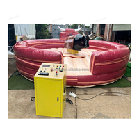 Taureau mécanique de Noël Rudolph, taureau mécanique gonflable avec matelas d'arène