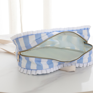 Nhà máy nóng Bán thiết kế cô gái nhỏ của Ruffle tim Pouch Ngày Valentine <span class=keywords><strong>Mini</strong></span> Nylon tim Ba lô cho phụ nữ - Product Image 6